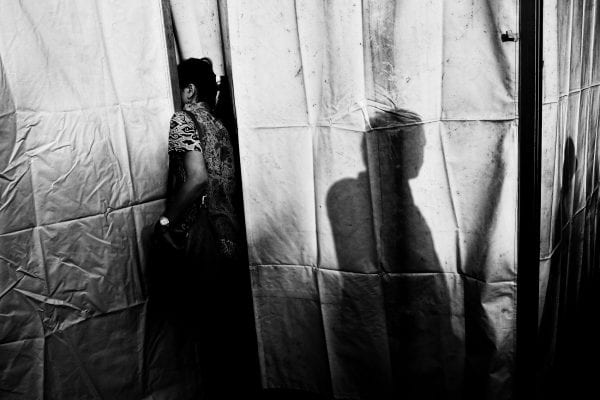 silhouette shadow black & white, contrast photography by Aji Susanto Anom