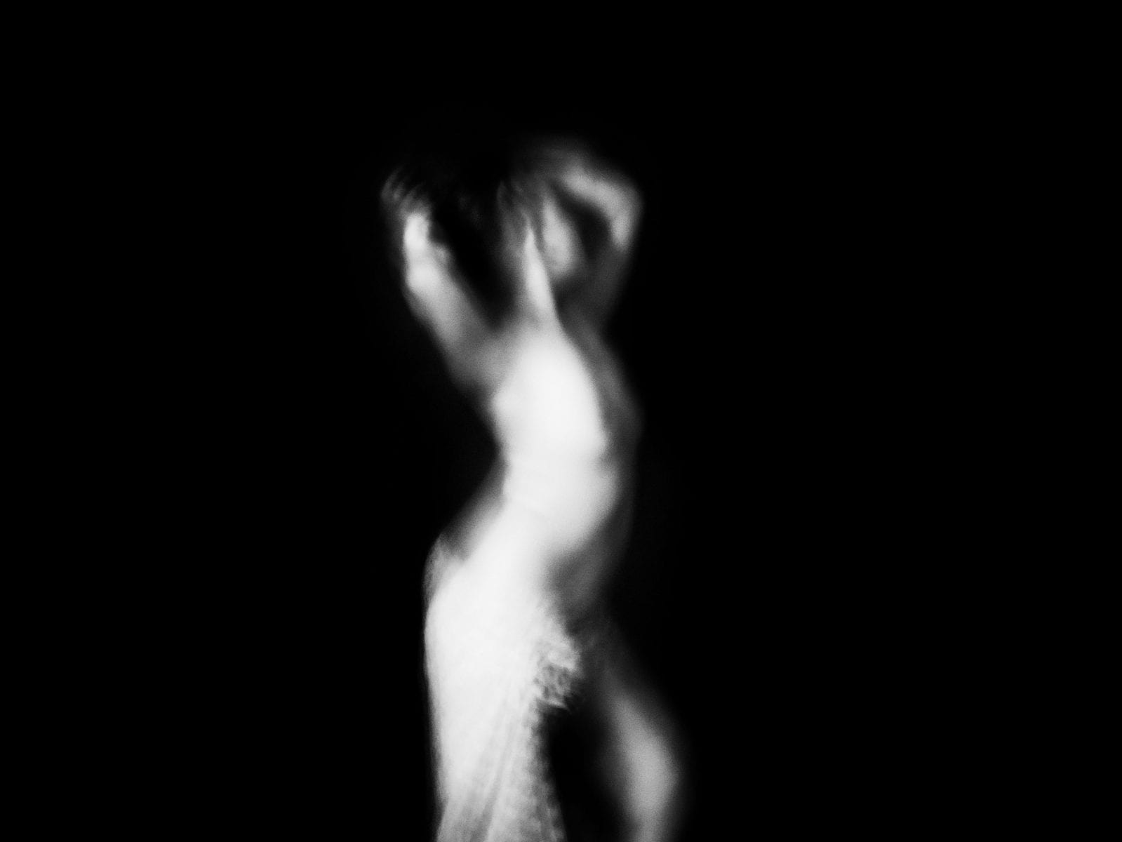 blurry and out of fucus body black & white, contrast photography by Aji Susanto Anom