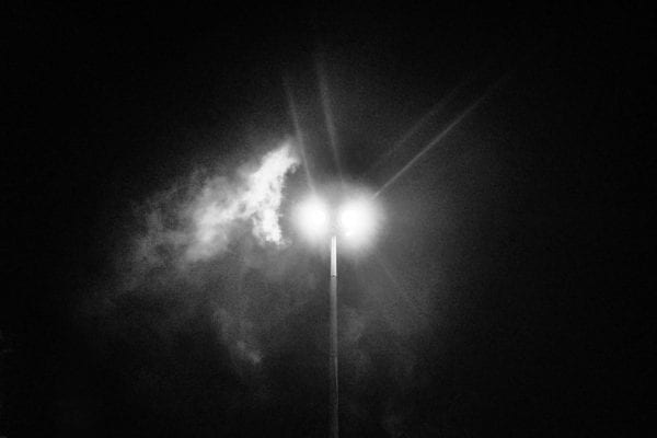 tree at night black & white, contrast photography by Aji Susanto Anom