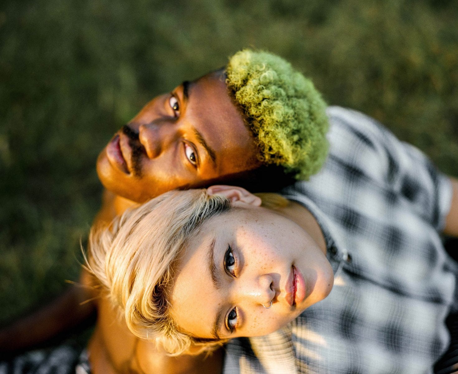 Color photography portrait of couple by Peyton Fulford