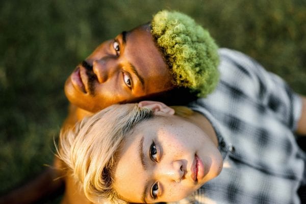 Color photography portrait of couple by Peyton Fulford