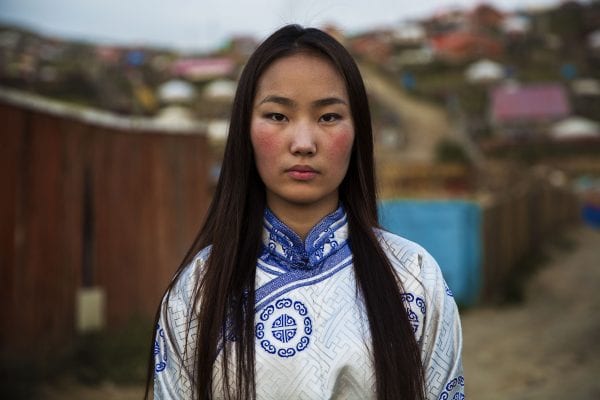 mongolian woman portrait photography in color by mihaela noroc, the atlas of beauty series