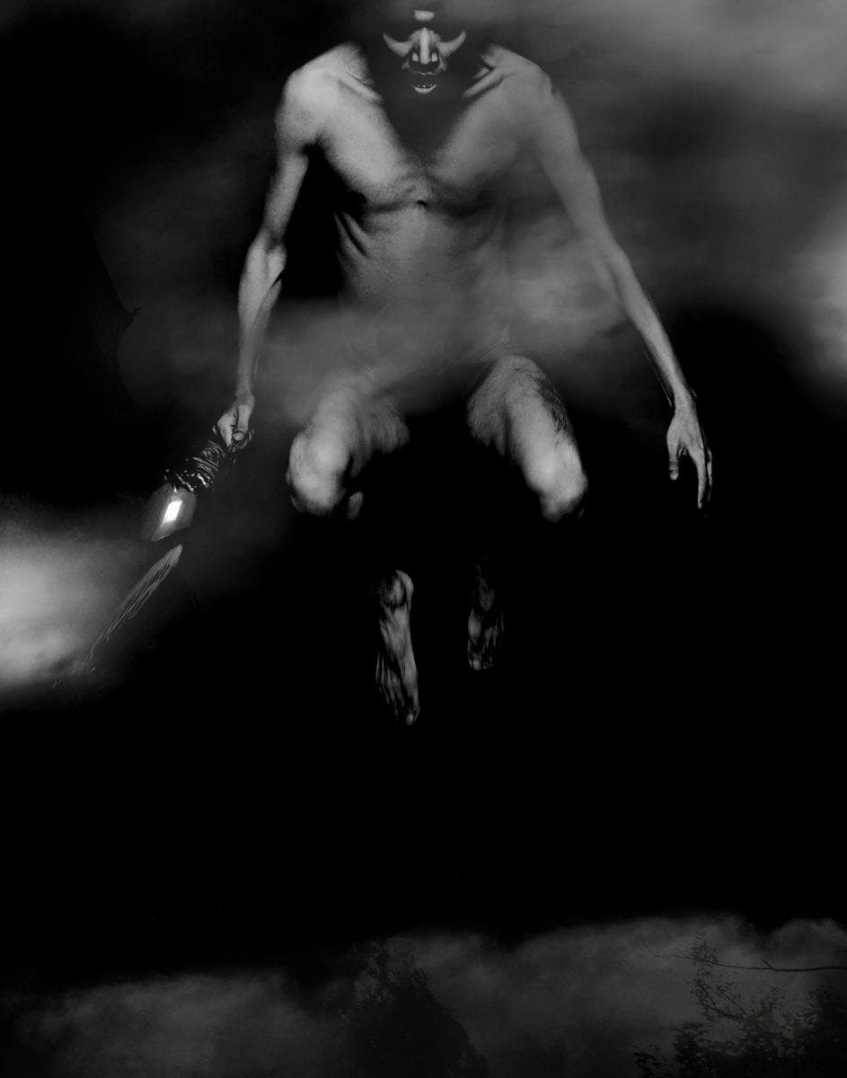 black and white photography of human bodies on a dark background by Korean Photographer Dongwook Lee