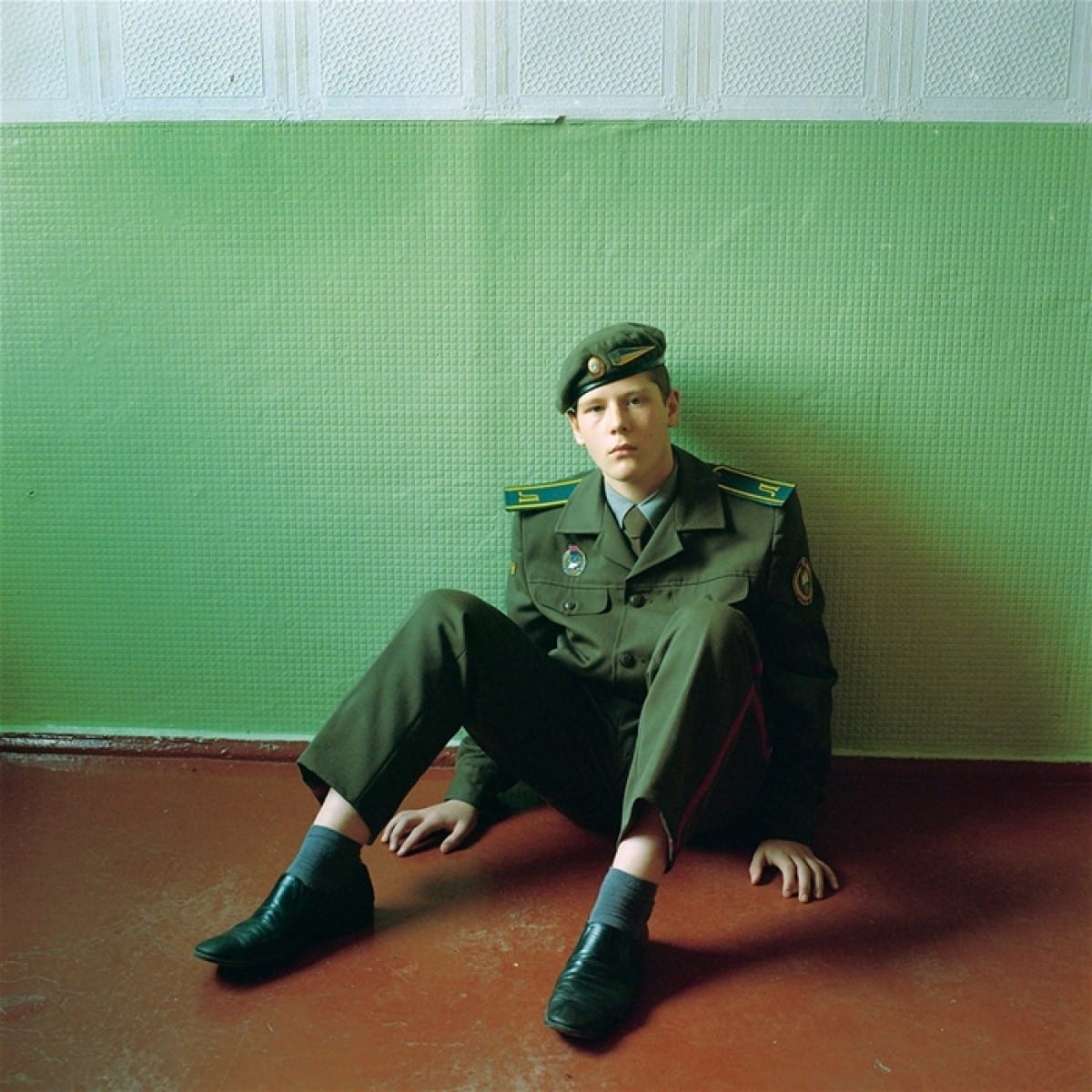 Portait photography of a young soldier by Michal Chelbin