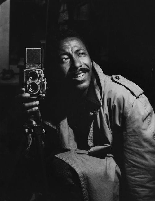 Self-portrait of Gordon Parks Roleiflex