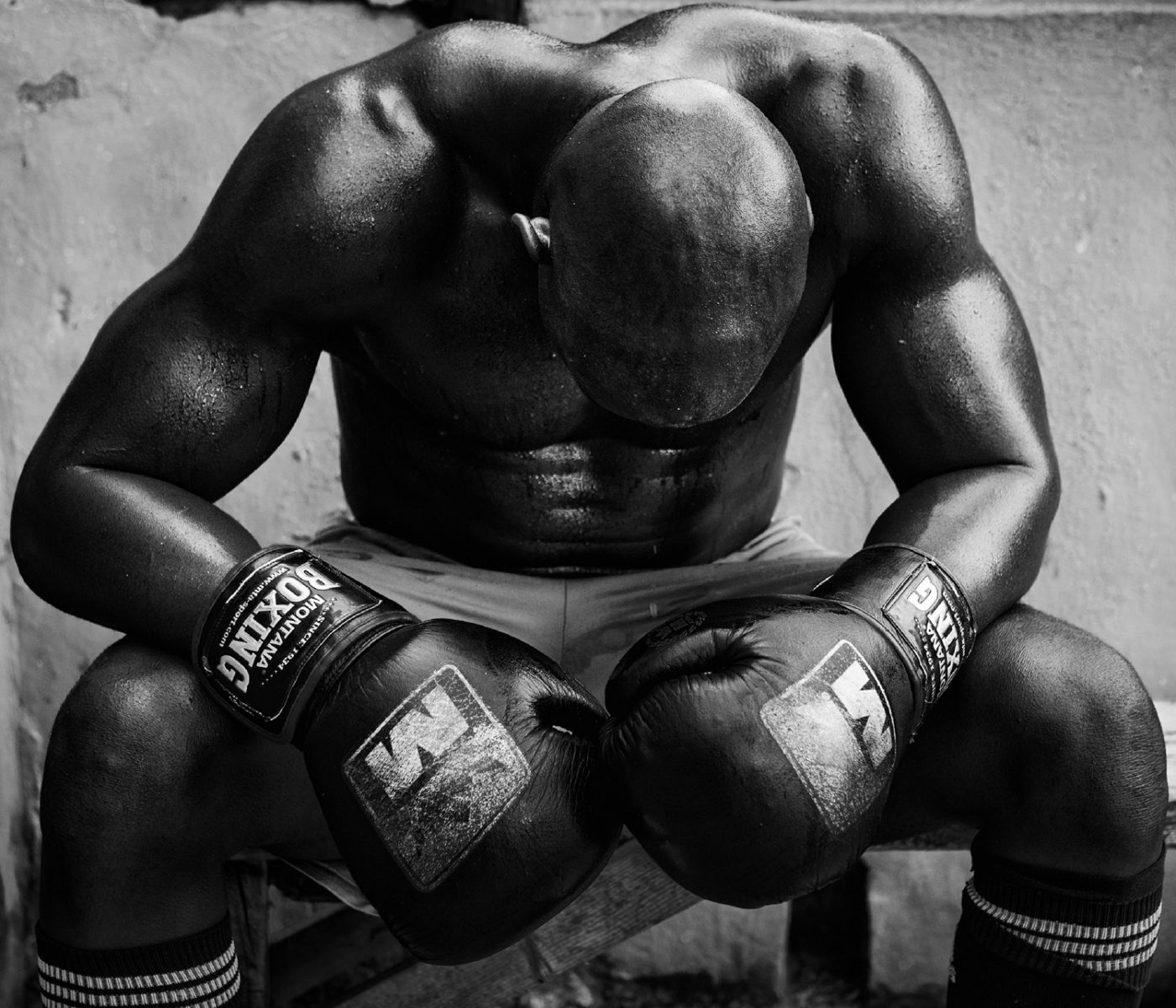 Black & White Photography - Editors Picks - Black & white photo of a boxer in Cuba