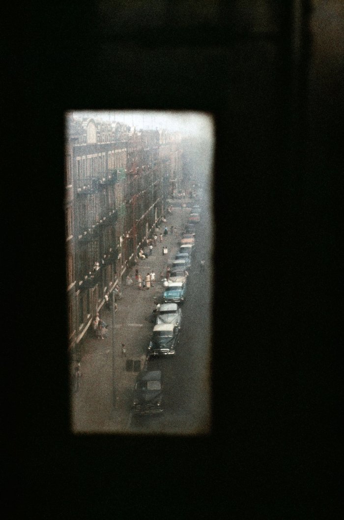 window view of New york street by Gordon Parks