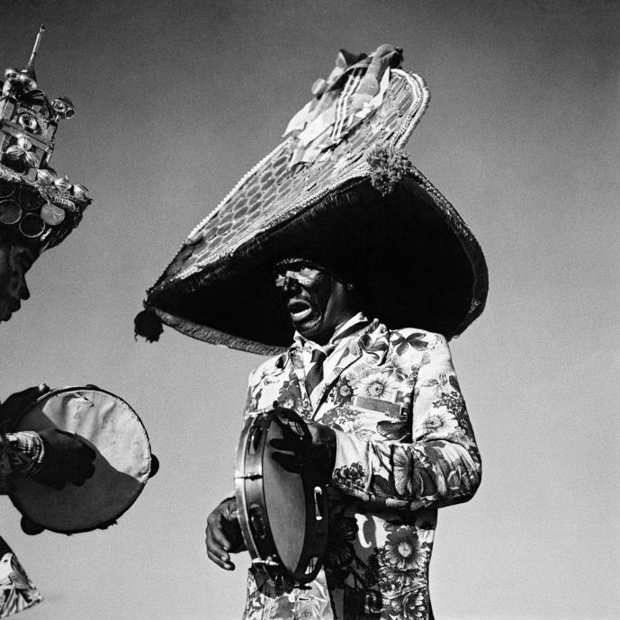 Black and white portrait photograph of a Brazilian man by Marcel Gautherot