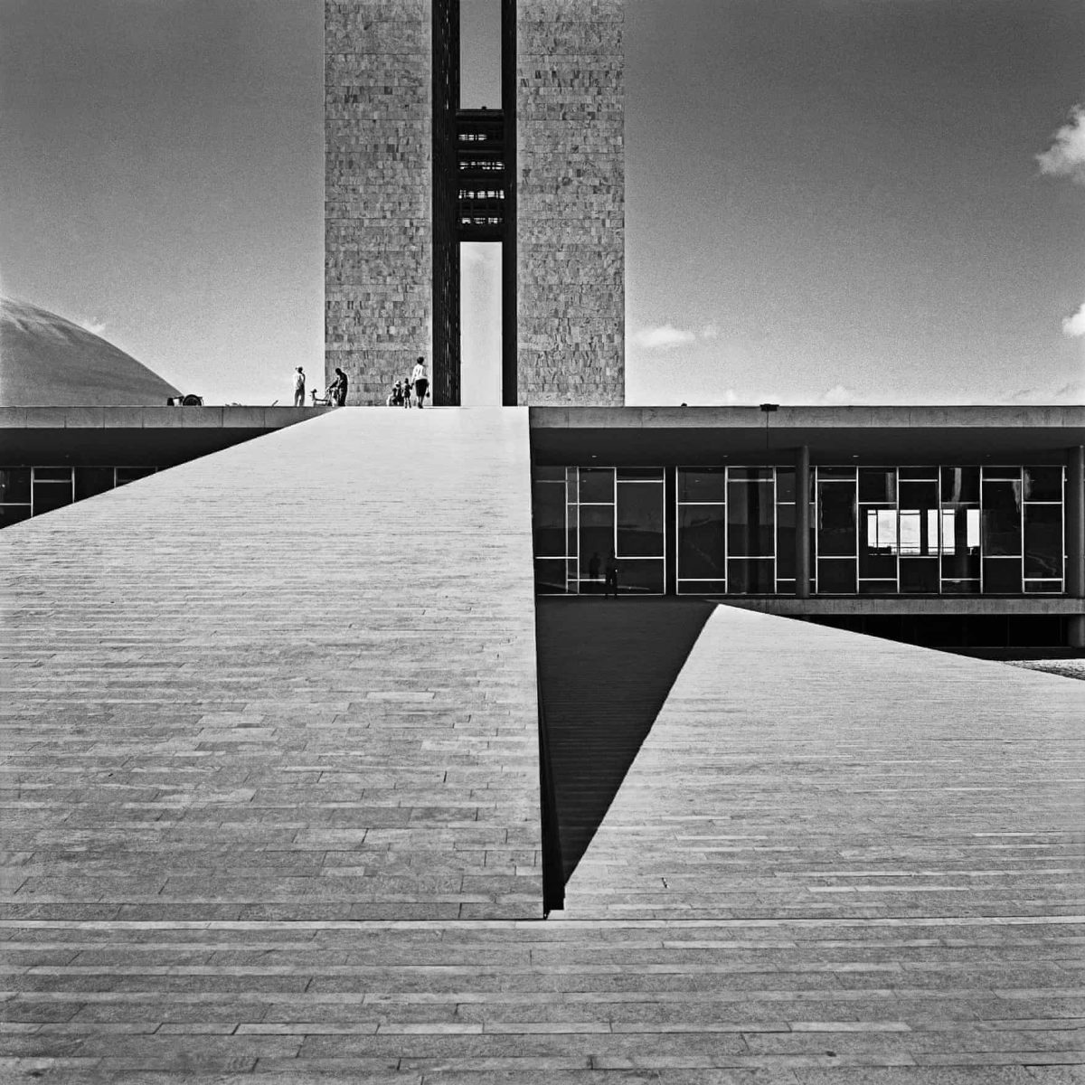 Black and white architectural photograph by Marcel Gautherot