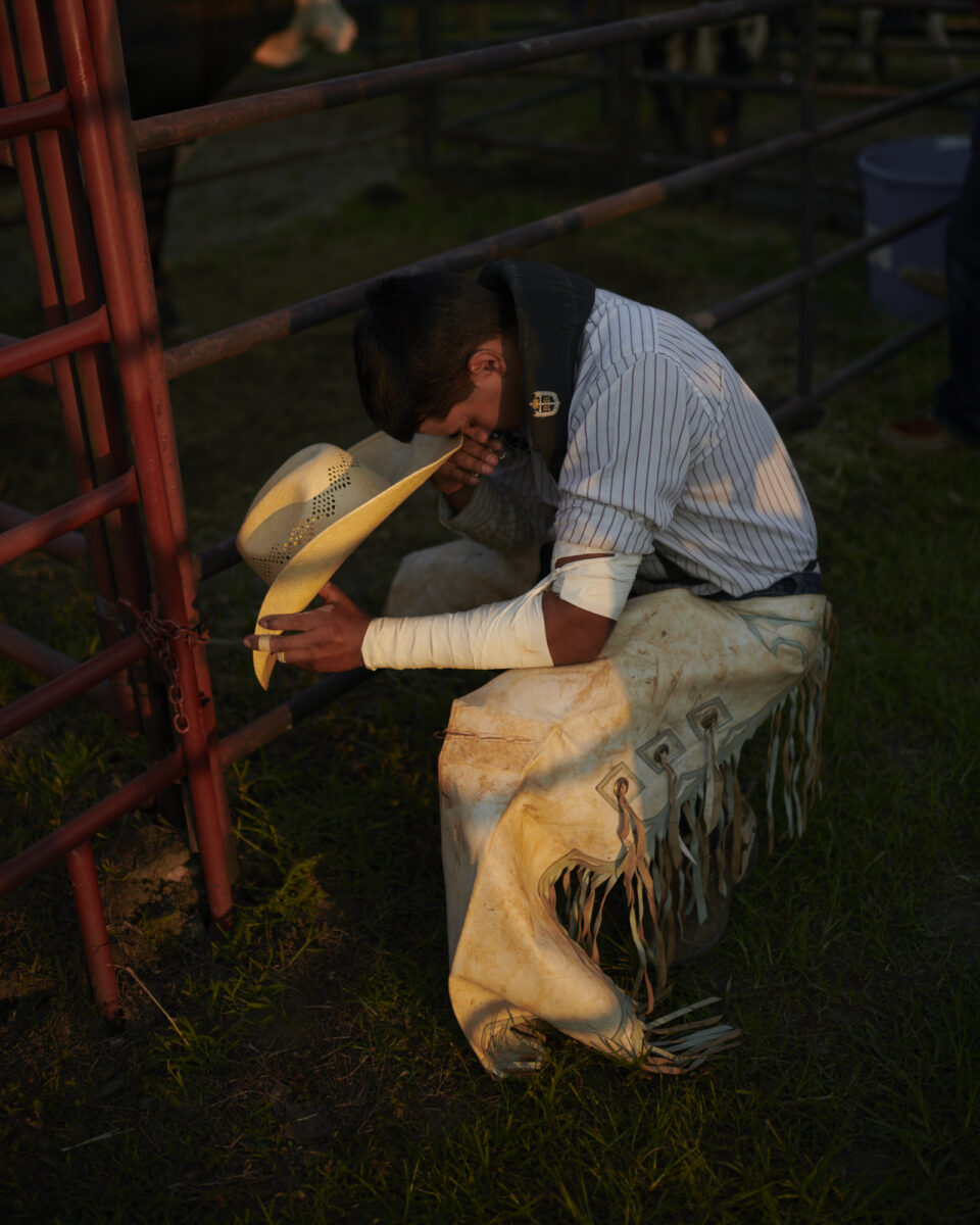 color portrait of a young bull rider in Madison County, North Carolina, USA - People & Photography