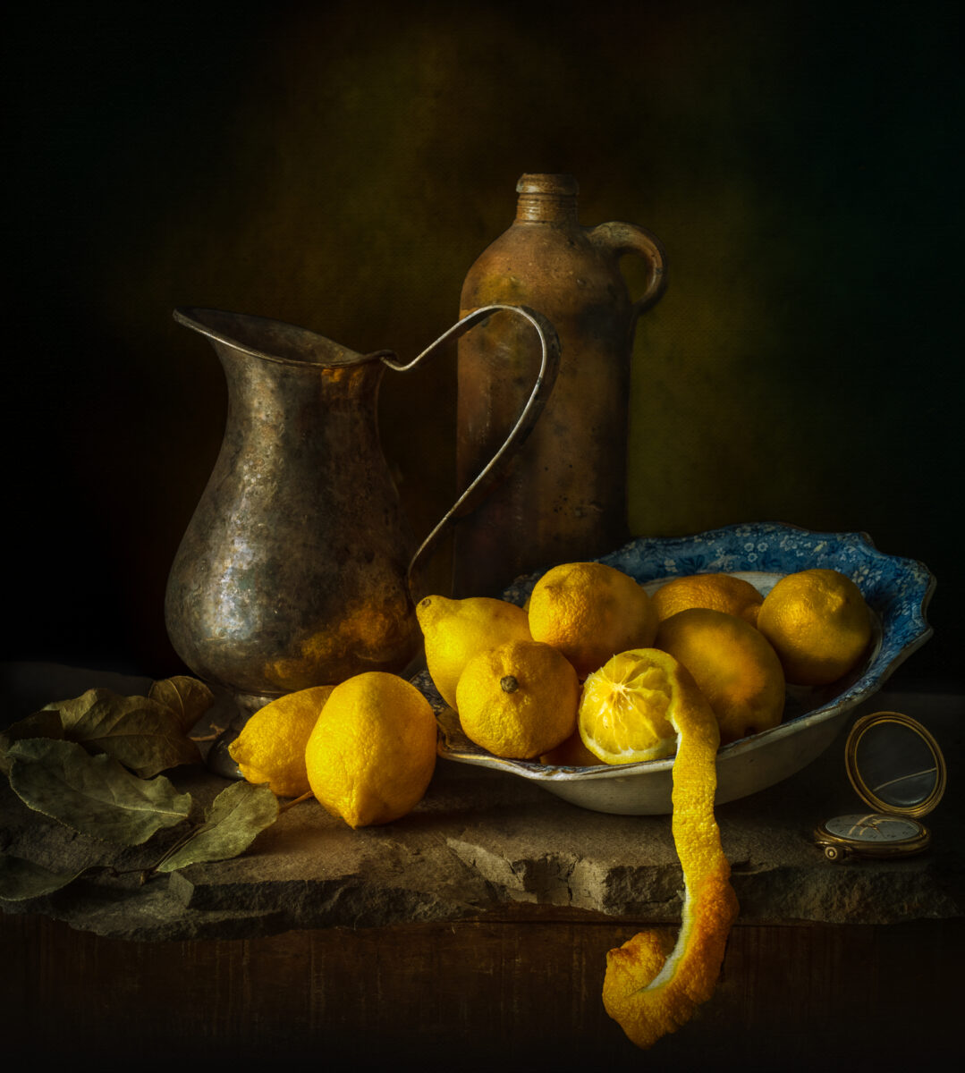 still color fine art photograph of a pot and lemon by Ron Mayhew, from 10 creative images by emerging photographers