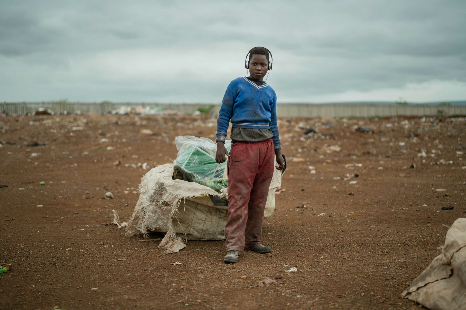 color portrait of a boy in South Africa by Alessandra Squarzon