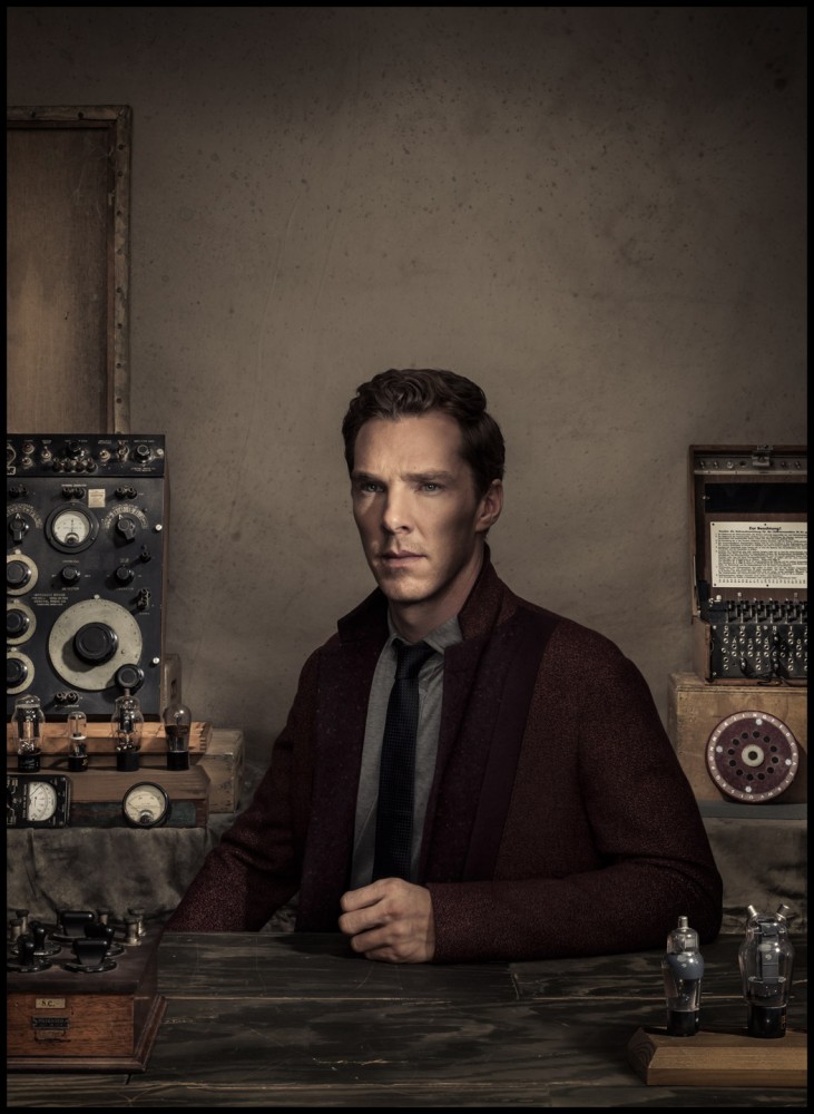 Color studio portrait of Benedict Cumberbatch by Dan Winters