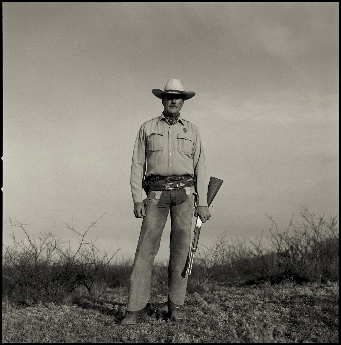 black and white film portrait of Joaquin Jackson by Dan Winters