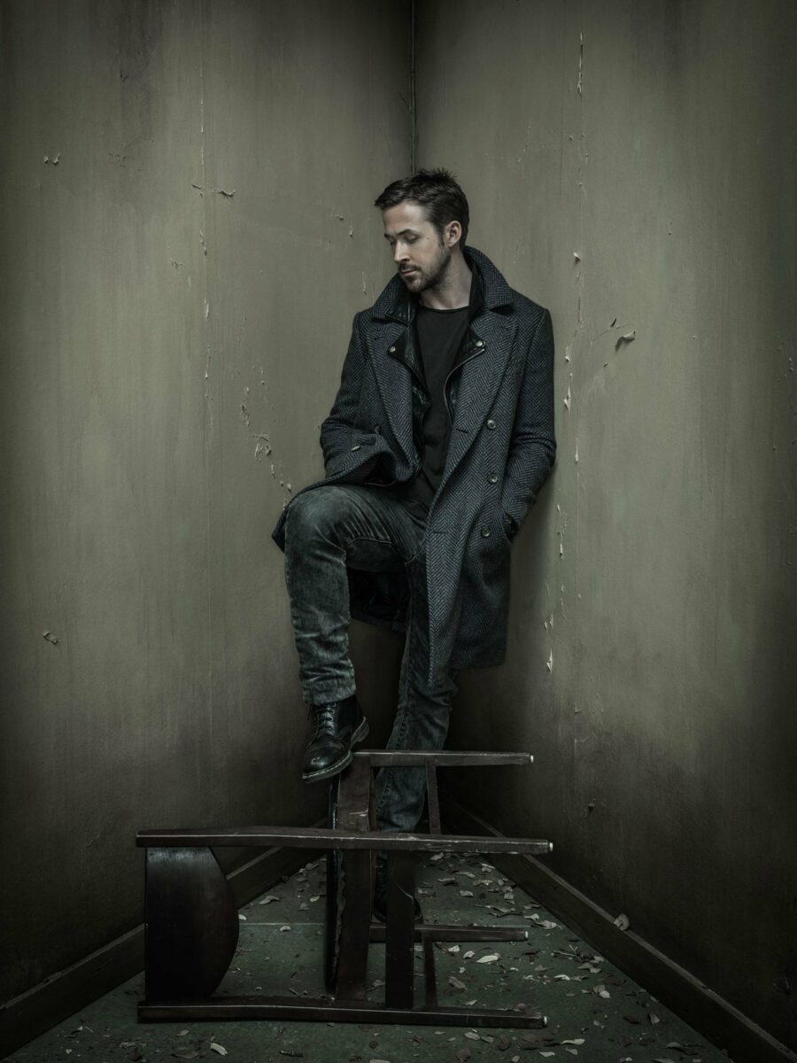 Color studio portrait of Ryan Gosling by Dan Winters