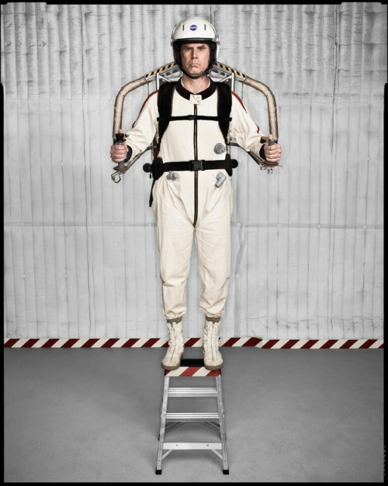 Color studio portrait of Will Ferrell by Dan Winters