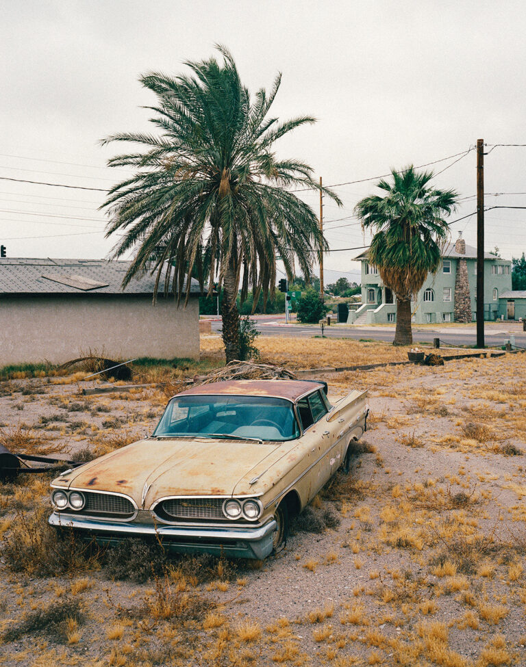 Color photo by Arnaud Montagard, vintage car. From the Road Not Taken