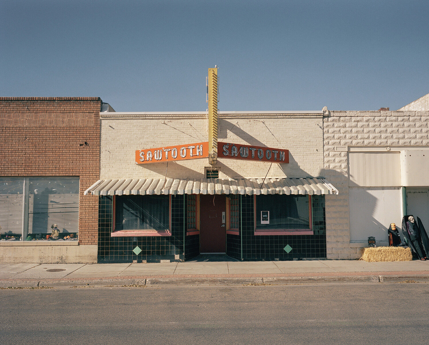 Color photo by Arnaud Montagard, storefront. From the Road Not Taken