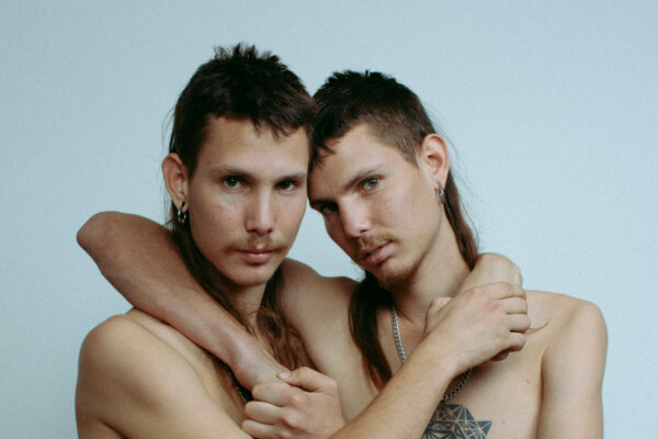 color portrait photo of two boys by Rona Bar and Ofek Avshalom