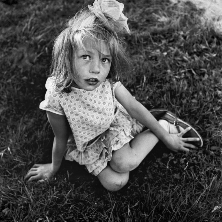 Black & white photography by Antanas Sutkus portrait of girl. From Planet Lithuania