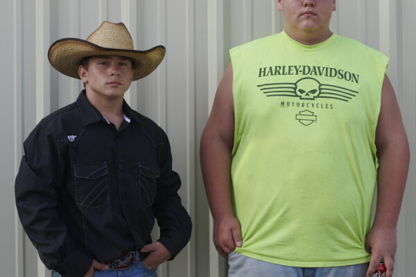 documentary photography by Jack Sorokin, rodeo, North Carolina, portrait of two boys