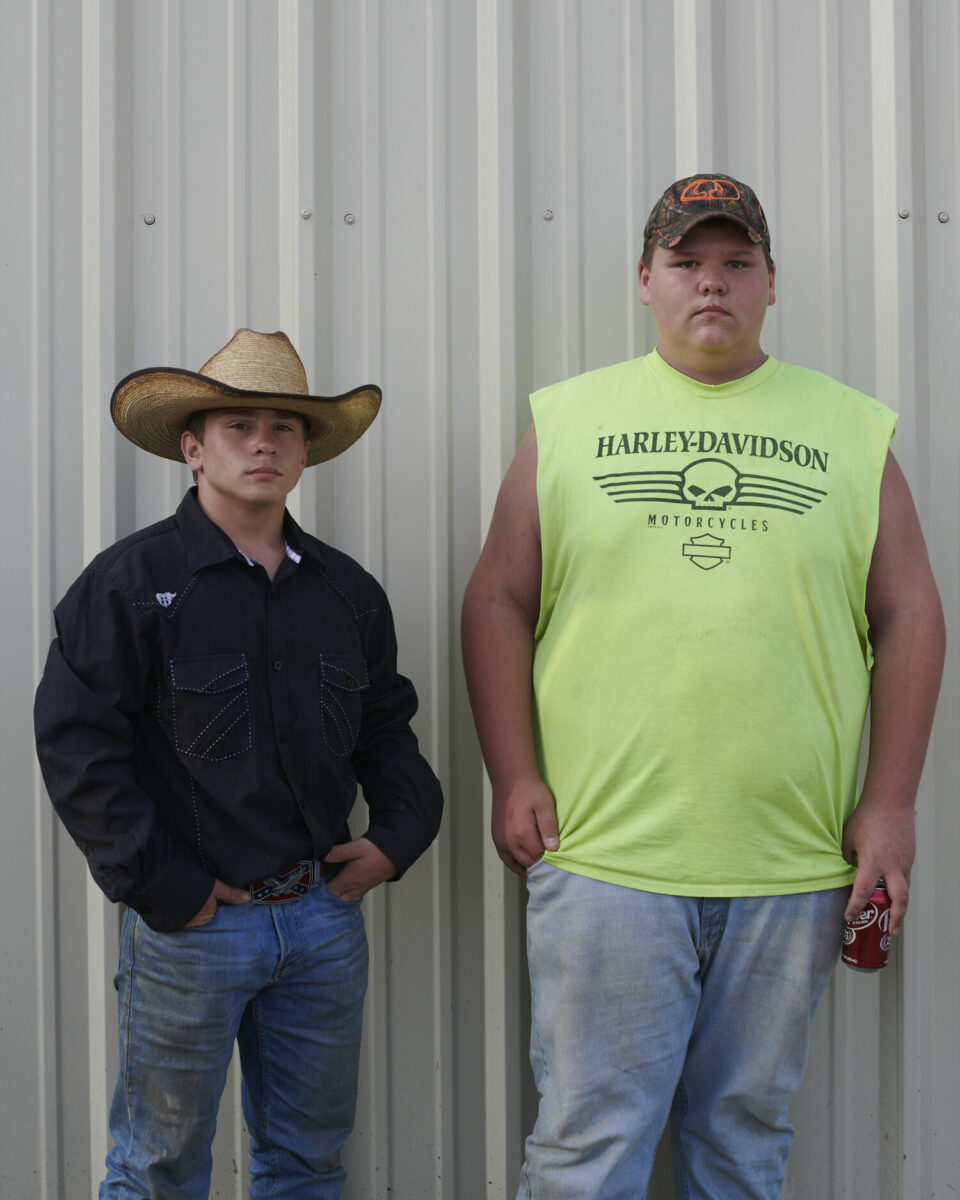 documentary photography by Jack Sorokin, rodeo, North Carolina, portrait of two boys