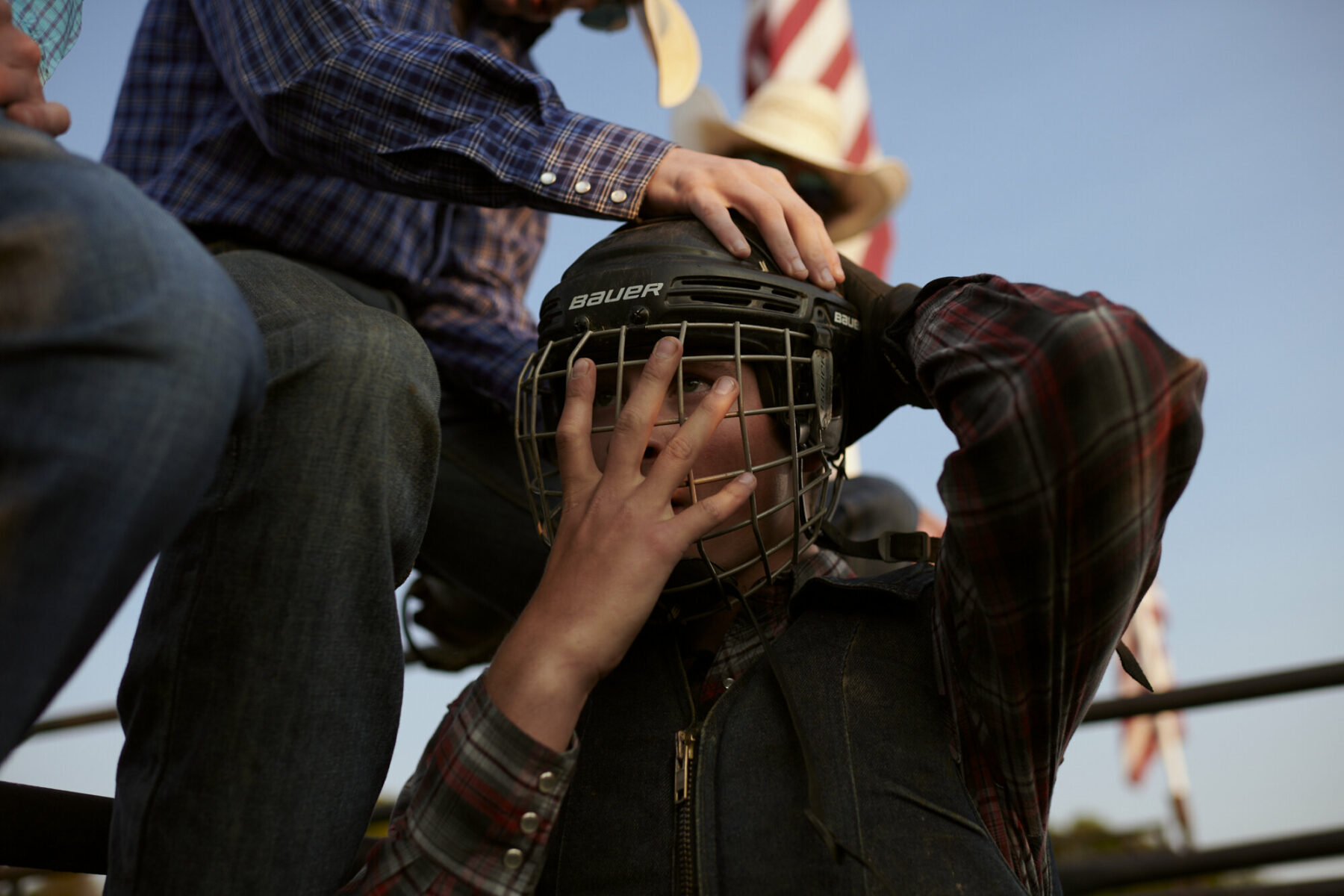 documentary photography by Jack Sorokin, rodeo, North Carolina, portrait of boy