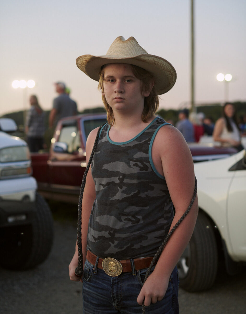 documentary photography by Jack Sorokin, rodeo, North Carolina, portrait of boy at rodeo