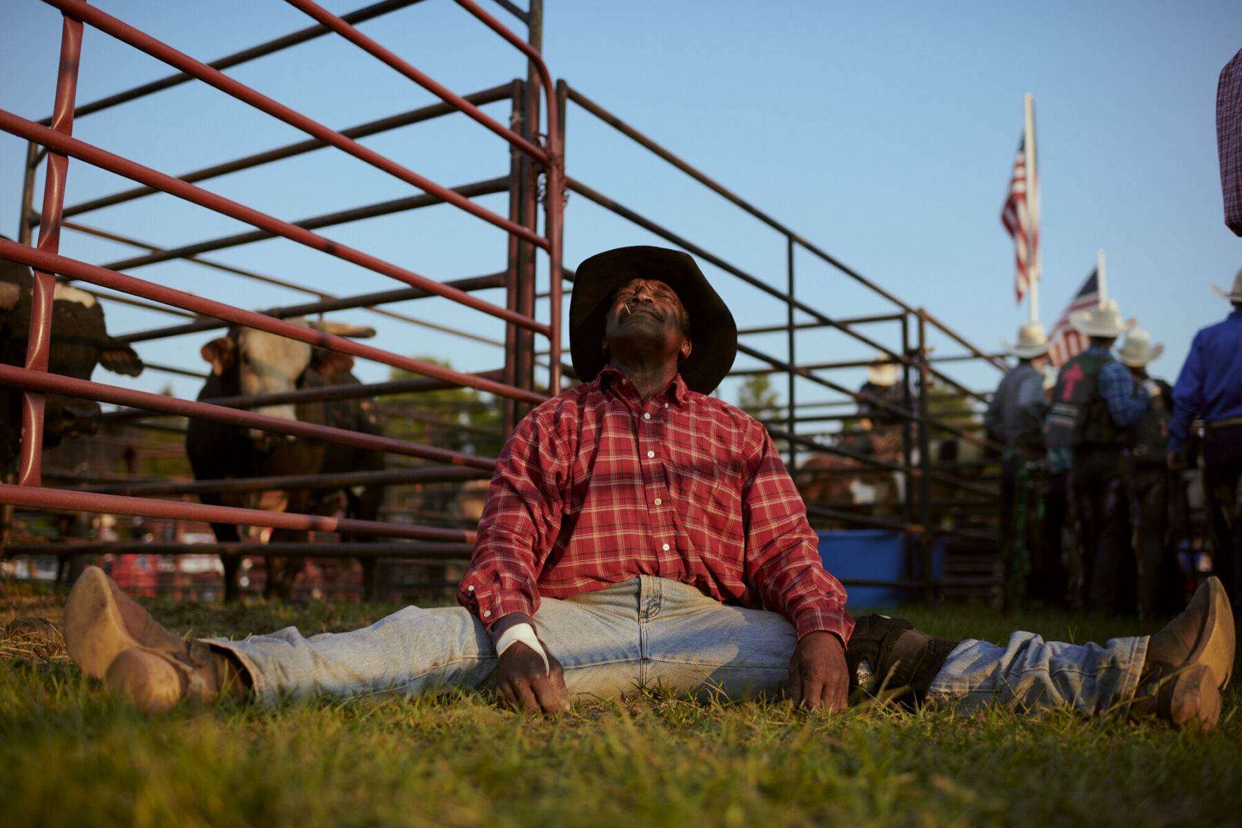 documentary photography by Jack Sorokin, rodeo, North Carolina, portrait of man