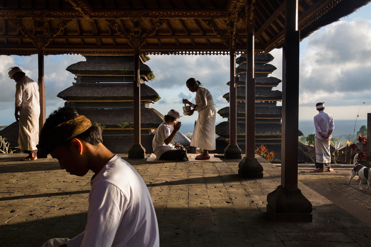 Color photography by Michael Dean Morgan, temple, Bali