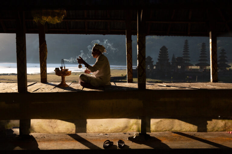 Color photography by Michael Dean Morgan, temple, Bali