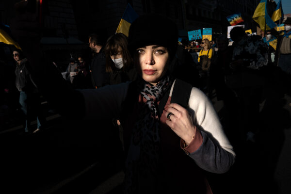 color street portrait of a woman by Andrea Finocchi