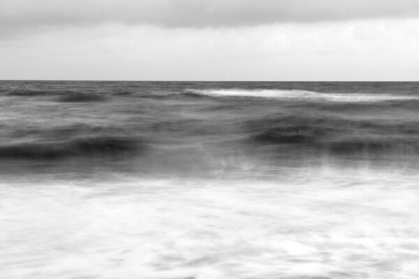 Black and white landscape photography by Vanessa Winship, sea, france