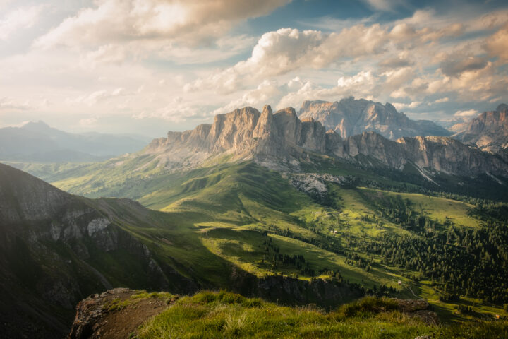 color landscape photograph of the Dolomite mountains in the Italian Alps by Nicolò Taborra