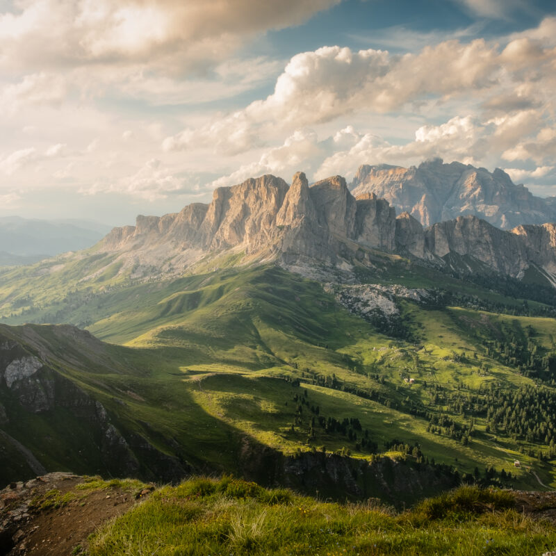 color landscape photograph of the Dolomite mountains in the Italian Alps by Nicolò Taborra