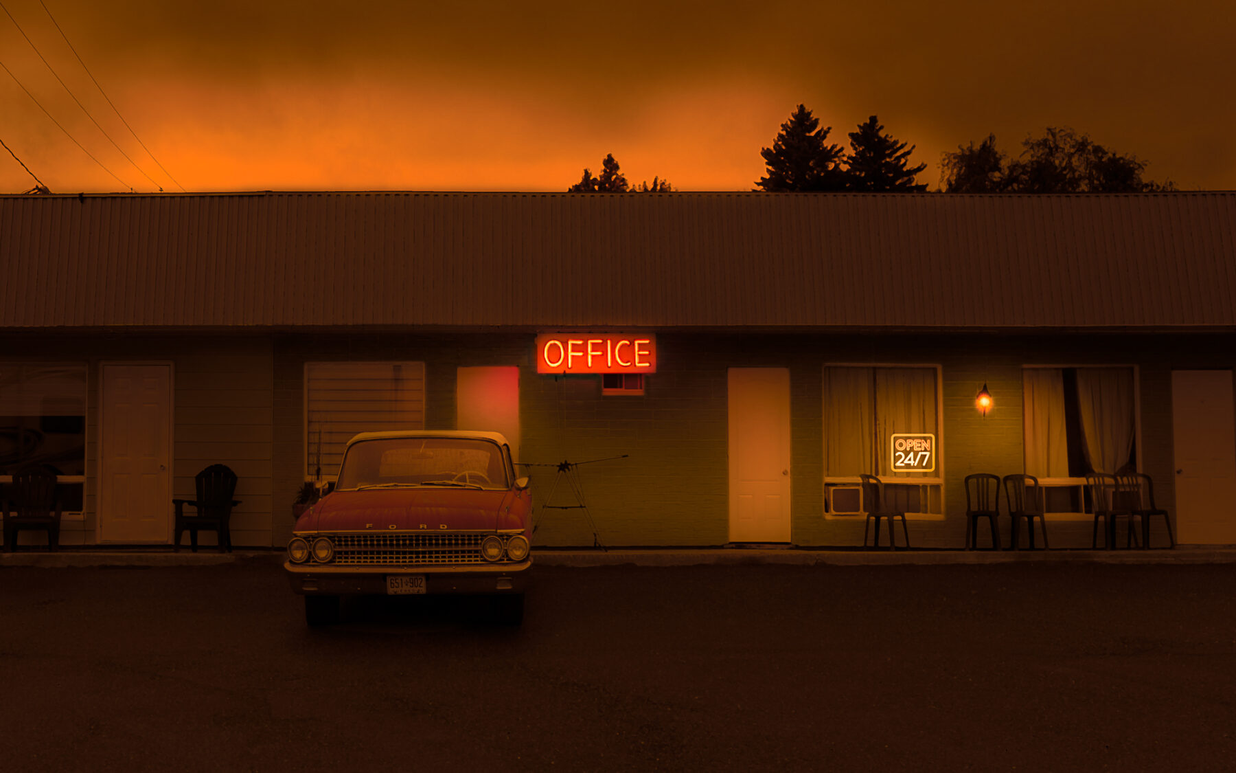 Audrey Marquis photography, landscape, motel, americana