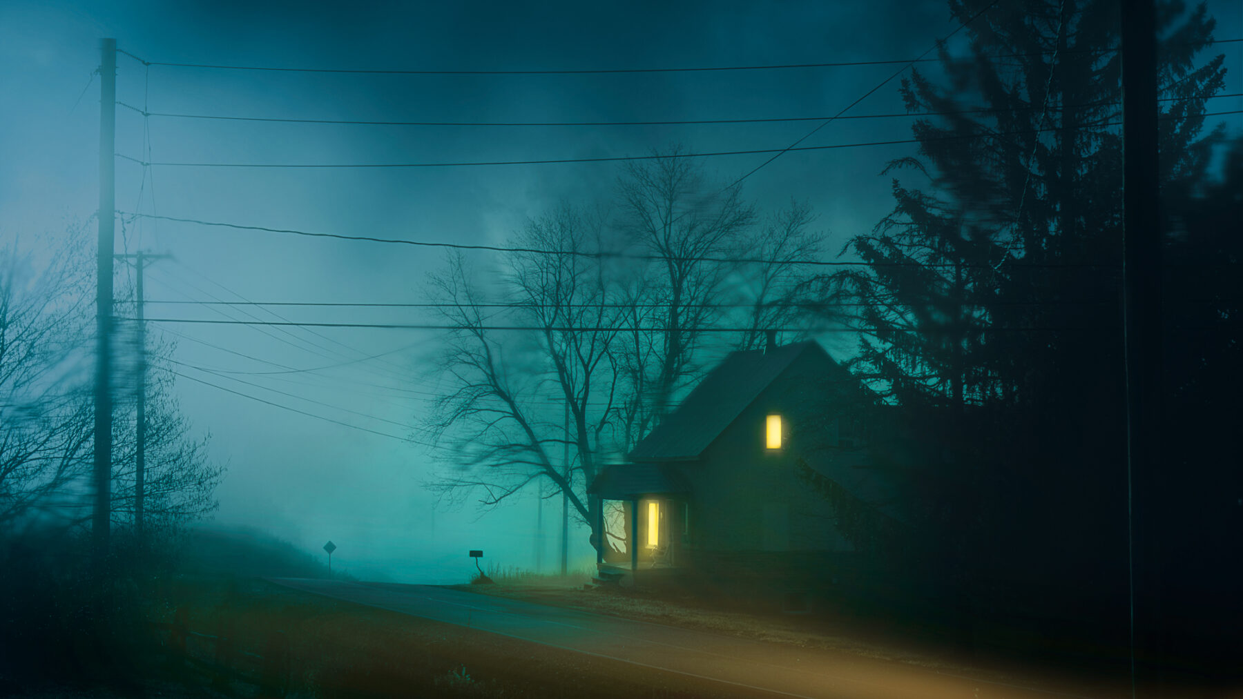 Audrey Marquis photography, landscape, house, landscape, noir