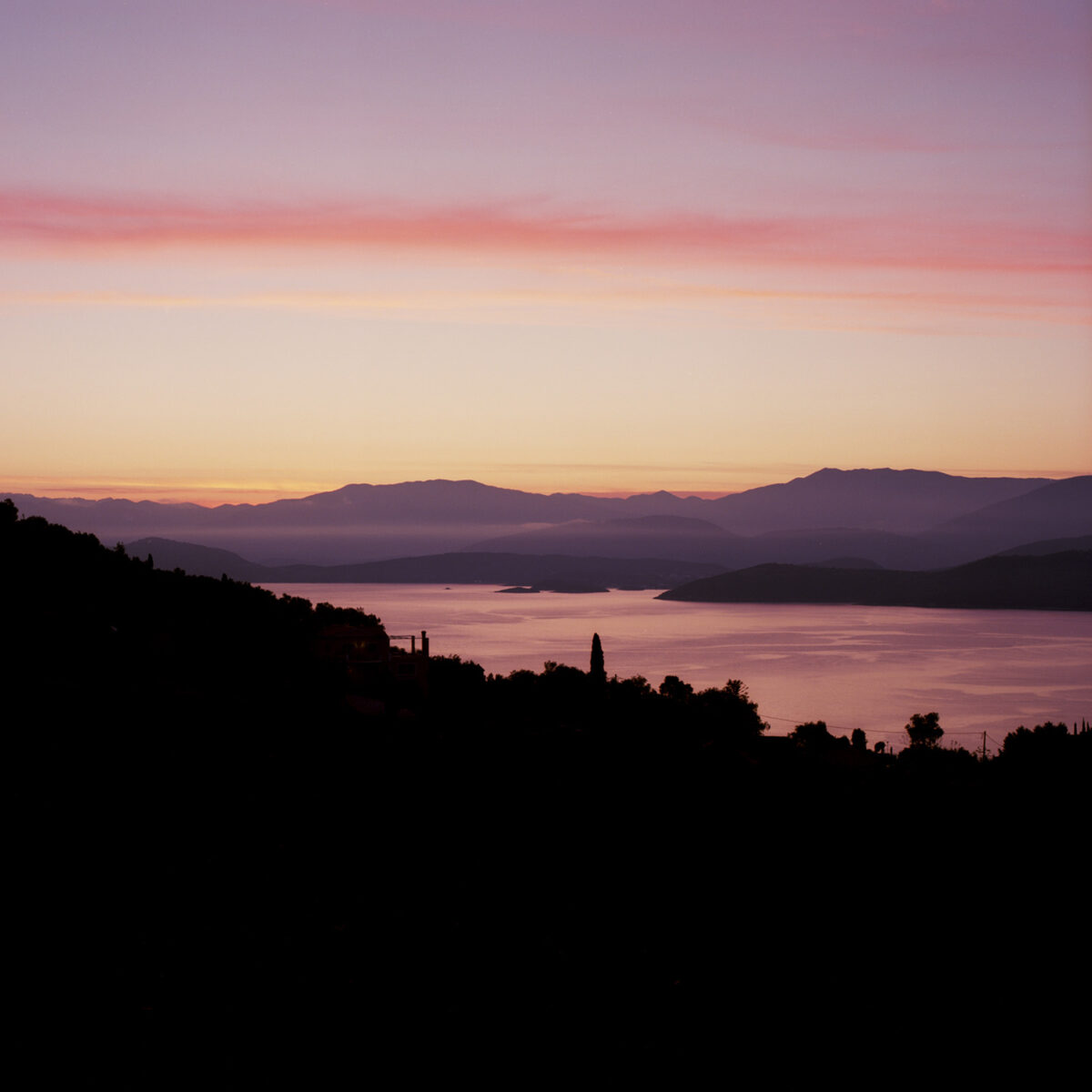 color medium format landscape photo of coastline in Greece by Simon Martin