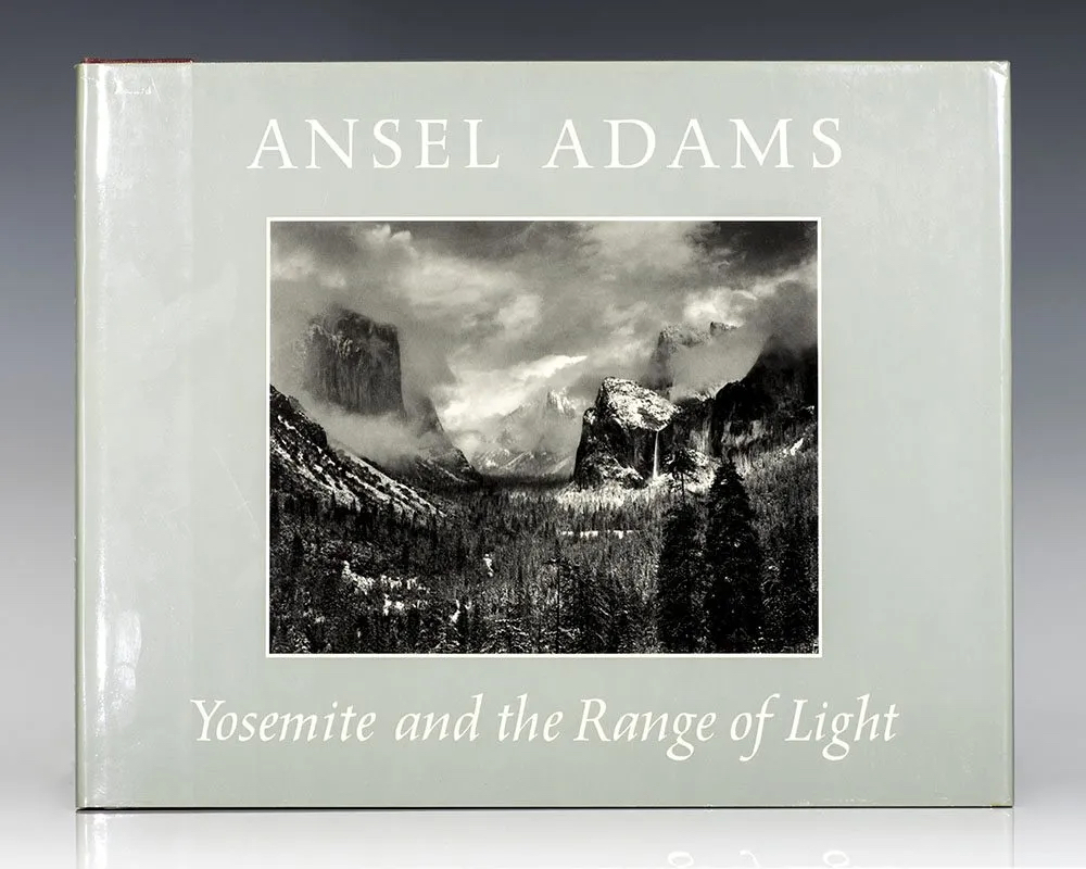 Cover of photobook by Ansel Adams, Yosemite