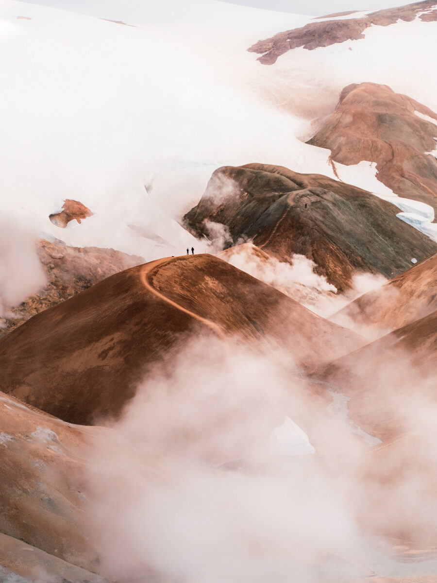 color travel landscape photo of a hill in Iceland by François Mille