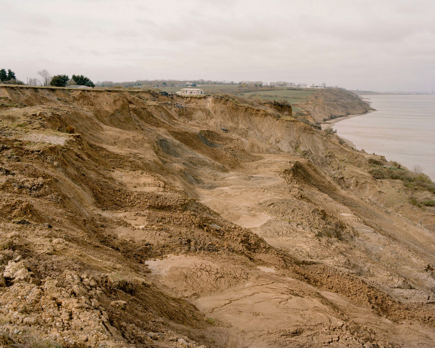 Documentary analog, film, landscape photography, Max Miechowski, coastline. From Land Loss.