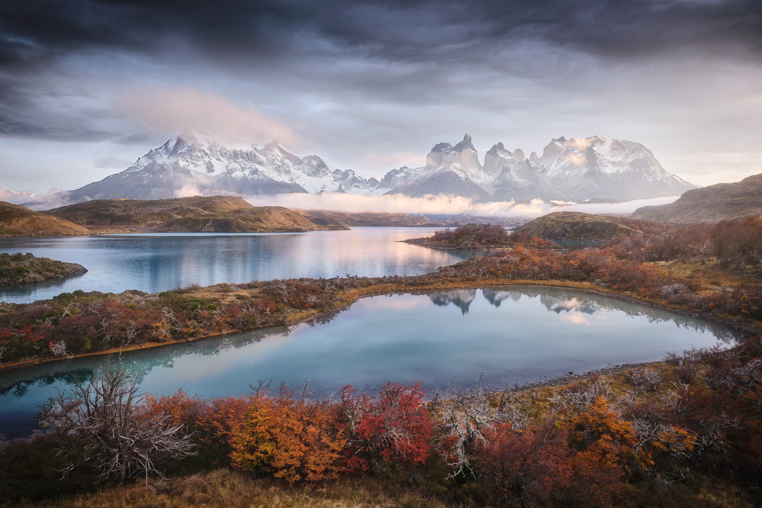 color landscape photo of Torres del Paine National Park, Chile by Rémi Bergougnoux