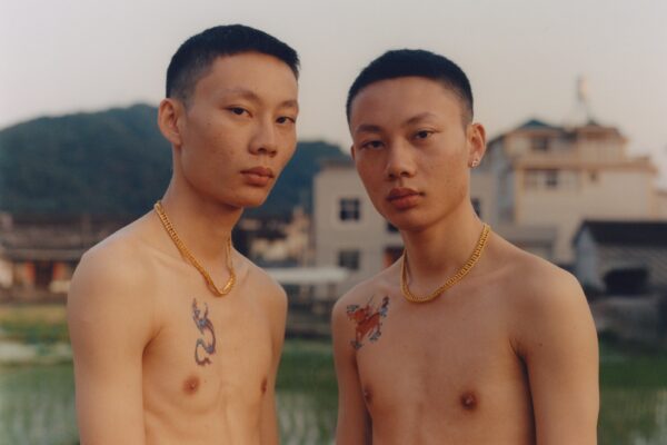 color portrait of twin brothers in Longyan, China by Jiajie Lin