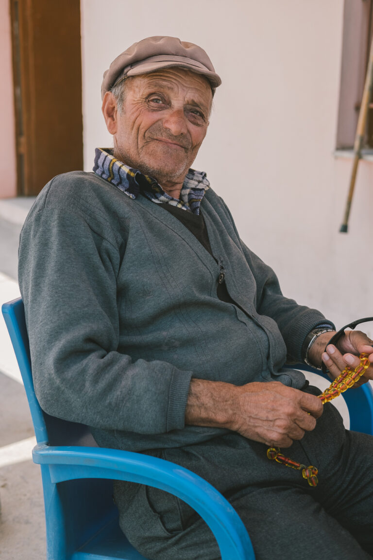 Documentary portrait photography by Nick St. Oegger, elderly man, Albania