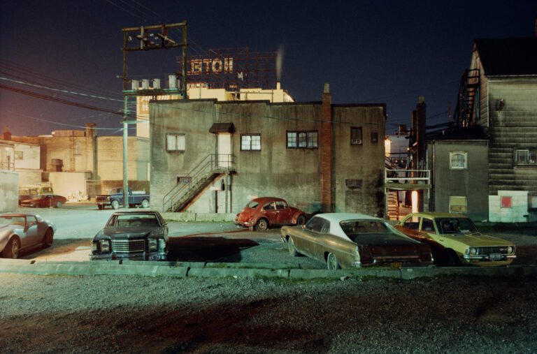 Photography by greg Girard, Parking lot vancouver, 1981