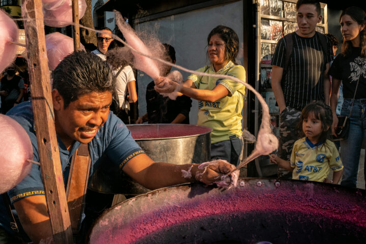 color street photo of people in streets of Mexico city by Daniel Ramos