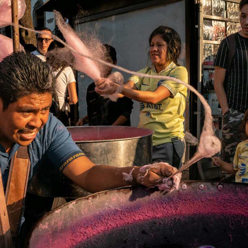 color street photo of people in streets of Mexico city by Daniel Ramos