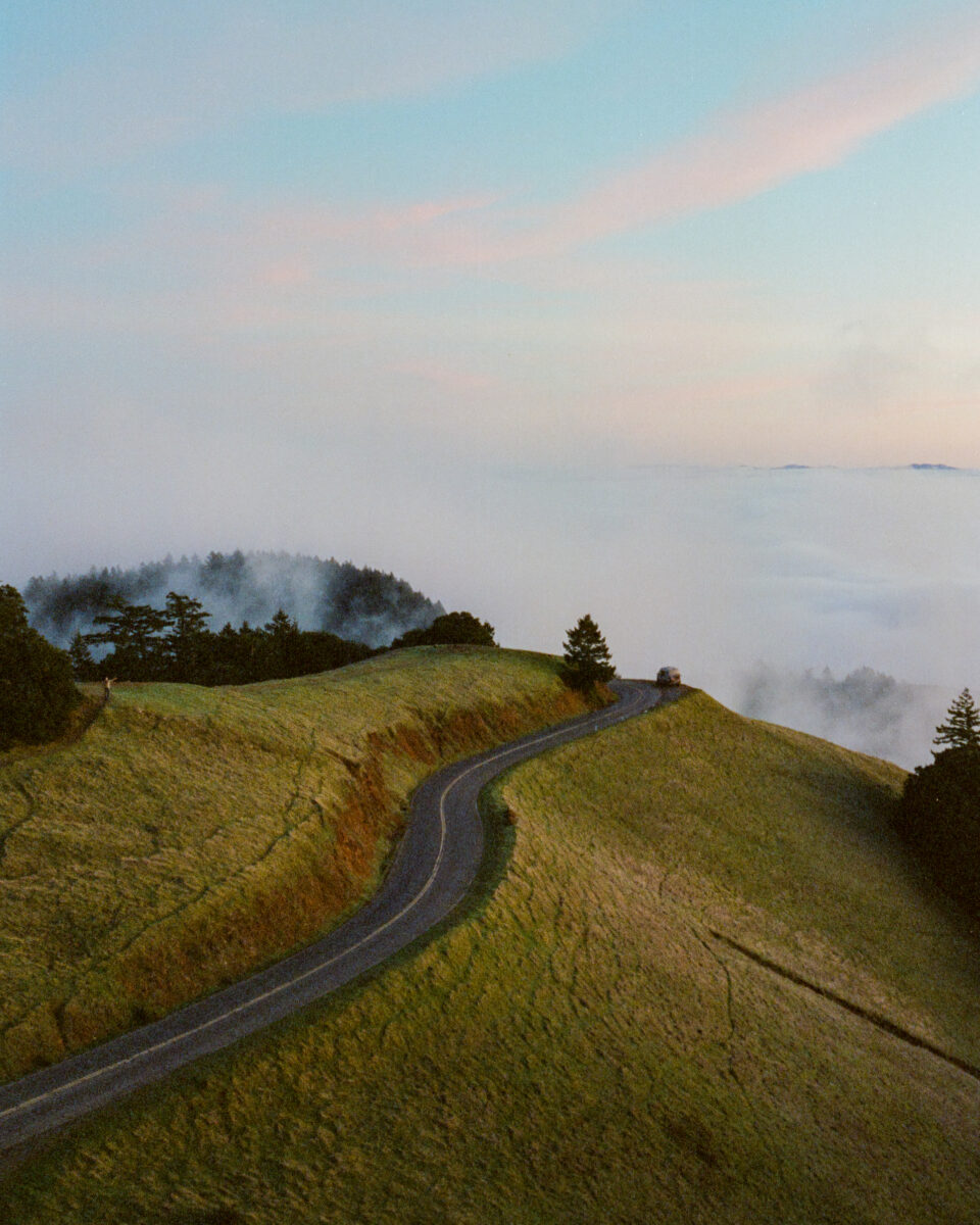 Color landscape photography by Jakob Lilja-Ruiz, winding mountain road