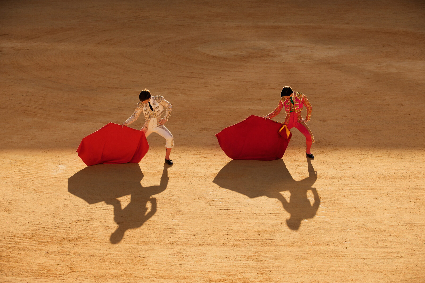 Photography of two bullfighters by Owen Harvey