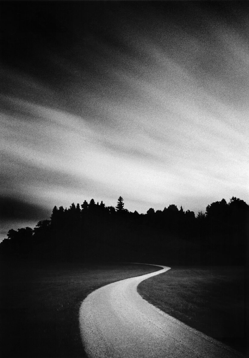 black and white landscape night photo by Dirk Kultus